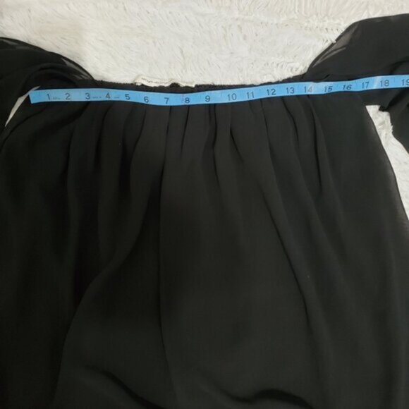 Tbags Los Angeles  Black Off Shoulder Mini Dress Sz Small - Picture 7 of 8